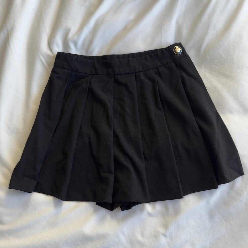 ZARA Black Pleated Skort Size XS